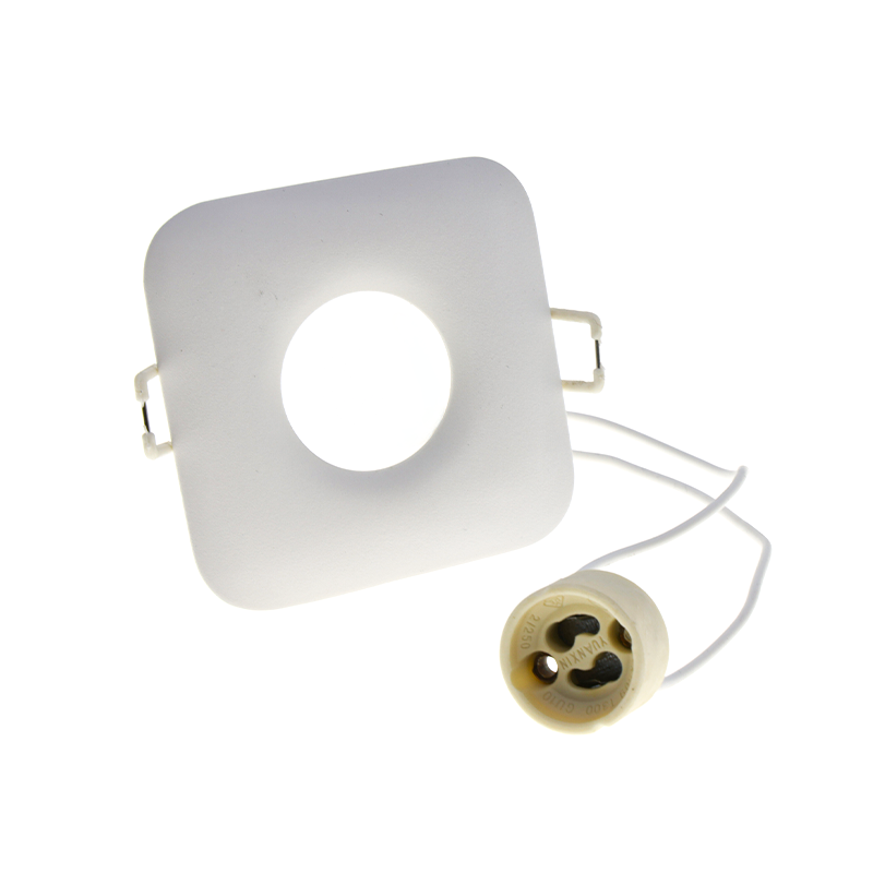 York IP20 GU10 armatuur - Mat Wit - Vierkant - Outledtl.nl